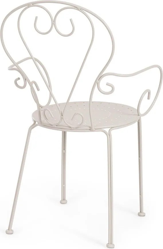 Bézs fém kerti szék Etienne – Bizzotto