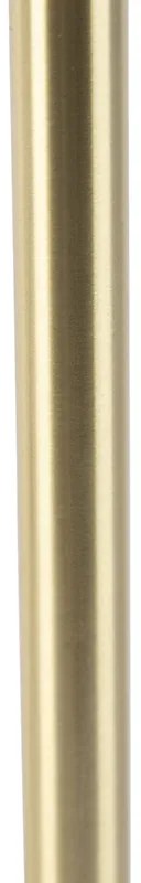 Botanikai asztali lámpa sárgarézzel és zöld árnyékolóval 25 cm - Simplo