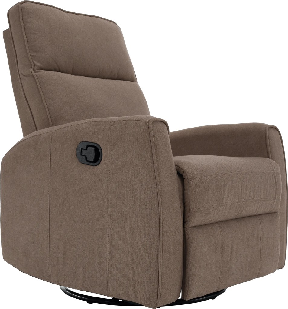 Relax forgószék fotel, szürkésbarna taupe, MEKENZI