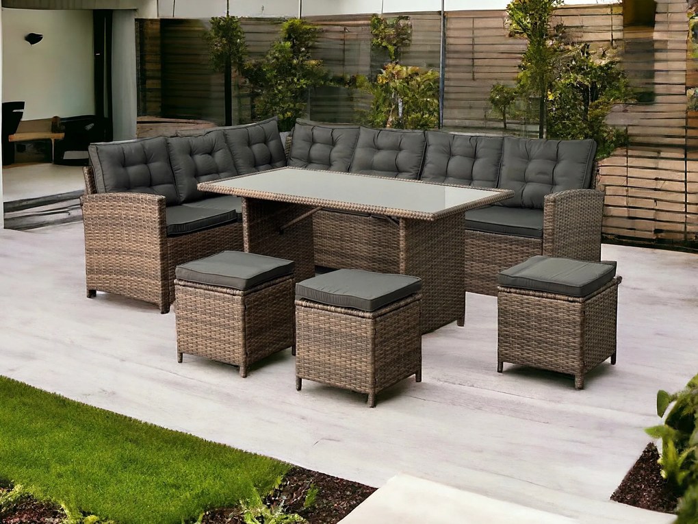 Kerti Bútor Terasz Bútor Szett Technorattan 4 szín