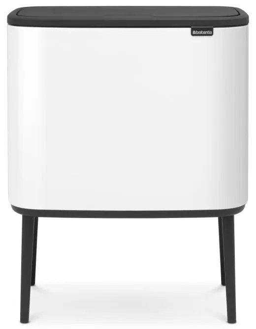 Fehér acél érintésre nyíló szelektív szemetes 33 l Bo Touch Bin – Brabantia