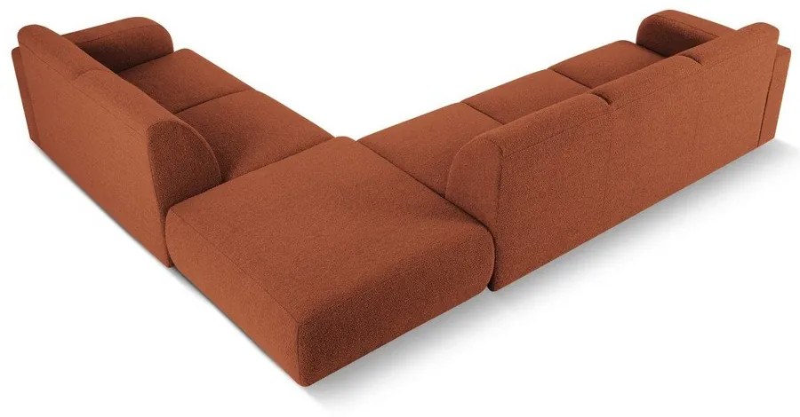 Barna buklé sarokkanapé (jobb oldali) Molino – Micadoni Home