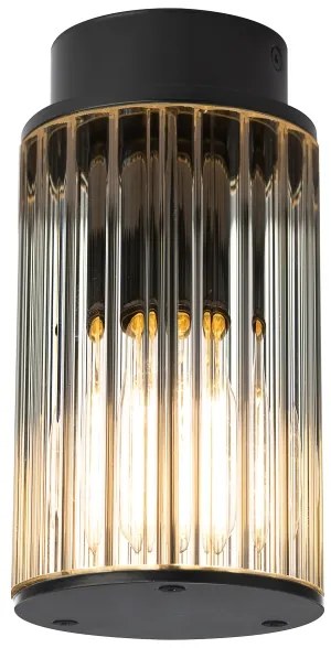 Argon 8773 - Kültéri mennyezeti lámpa NORFOLK 1xE27/15W/230V IP44 fekete