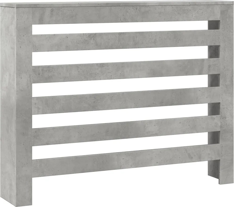 vidaXL betonszürke szerelt fa radiátorburkolat 104 x 20 x 82 cm