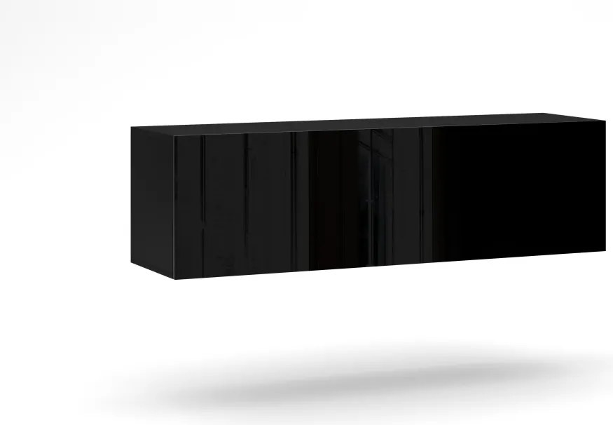 VIVIEN 03 SZAFKA WISZĄCA czarny/czarny połysk