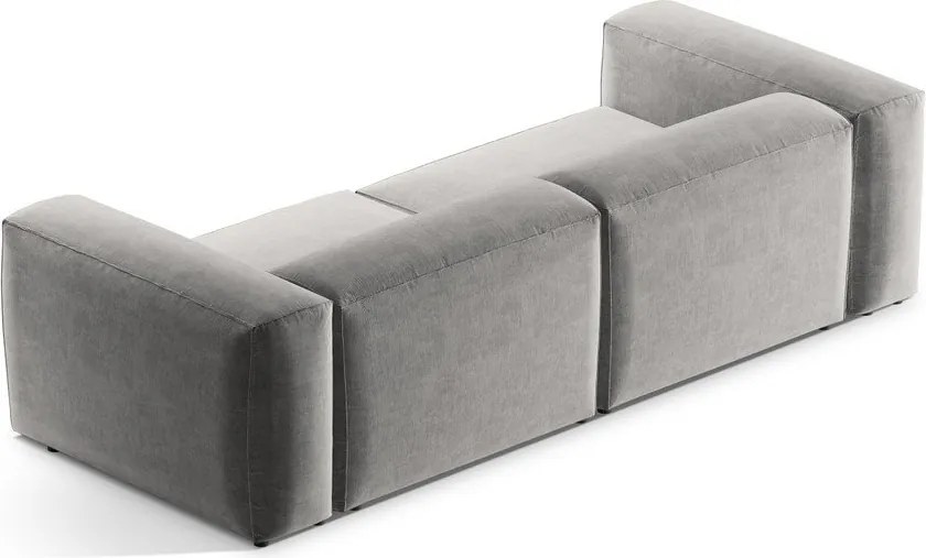 Világosszürke kanapé 264 cm Bergamo – Cosmopolitan Design