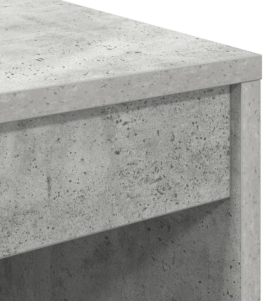 Asztal Beton szürke 60 x 50 x 76 cm Faanyag