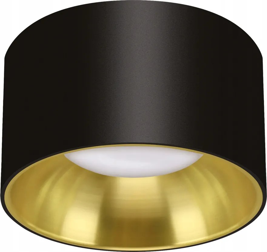 Mennyezeti spot lámpatest kerek szemű Panama C fekete/arany