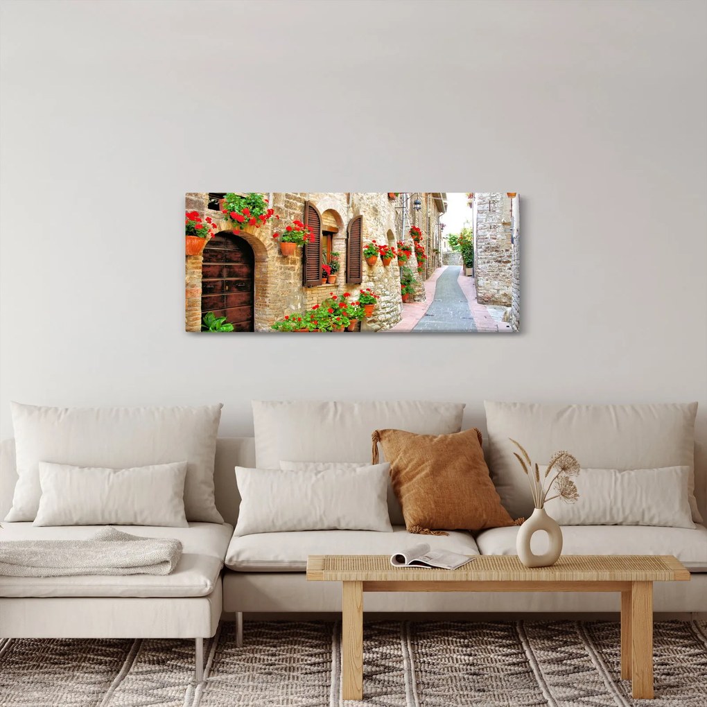 Kép - festői olasz sikátor (120x50 cm)