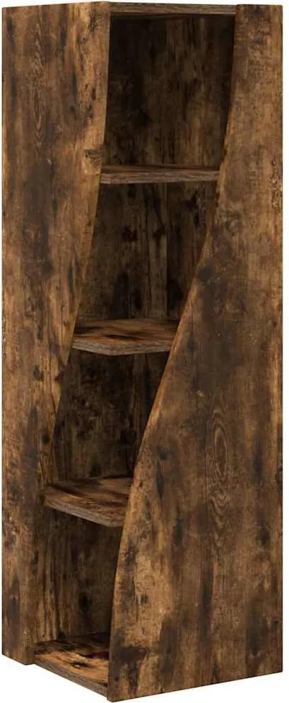 vidaXL Sarokszekrény Füstölt tölgy 32x32x102cm Faanyag
