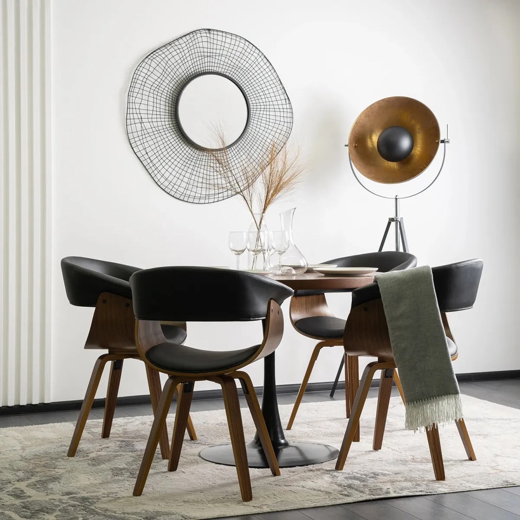 Étkezőszék Fekete Színben. OHIO