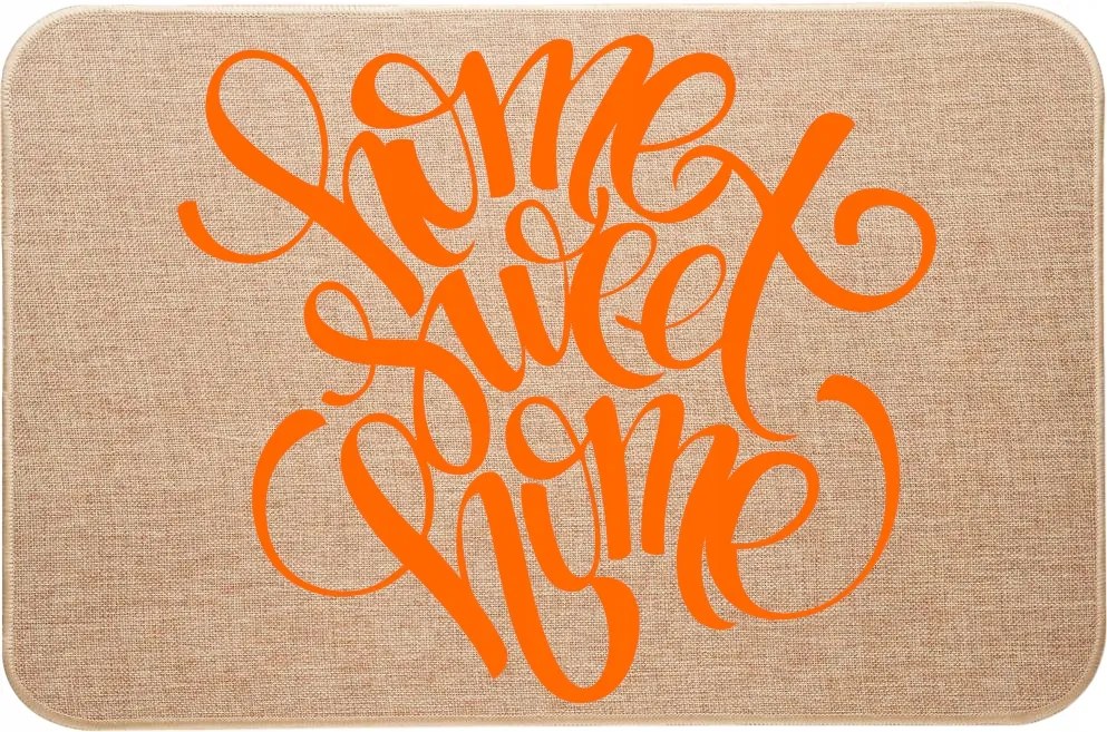 Vászon Lábtörlő Lábszőnyeg színes Otthon, Édes Otthon mintával