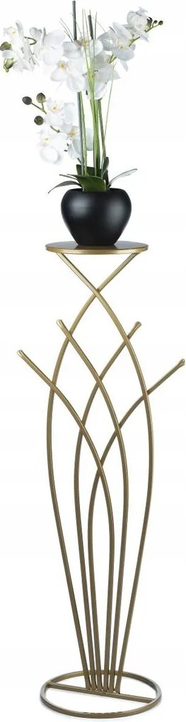 Álló virágágyás 100 cm modern arany állvány