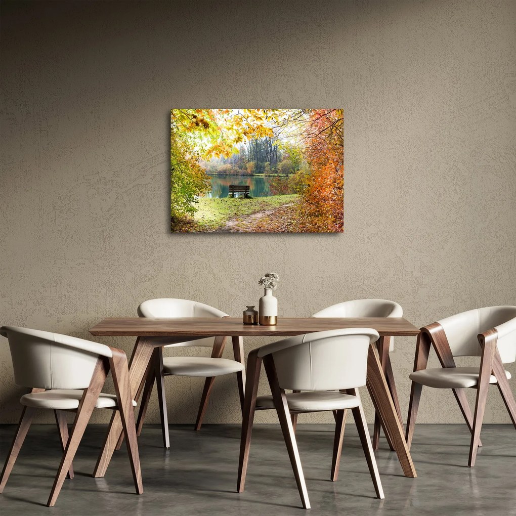 Egy tó képe (70x50 cm)