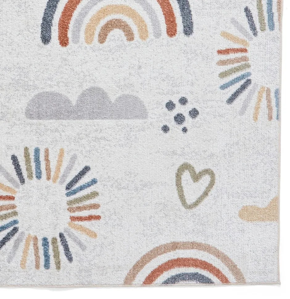 Krémszínű gyerek szőnyeg 80x150 cm Vida Kids Rainbow – Think Rugs