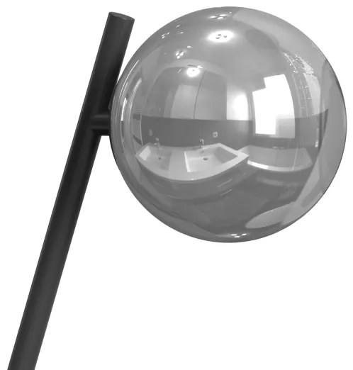 ONLI - Asztali lámpa PALOMA 1xG9/10W/230V 38,5 cm fekete/füstös