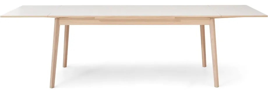 Single kihúzható étkezőasztal fehér asztallappal, 180 x 90 cm - Hammel