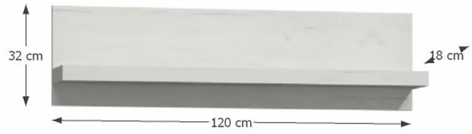 Polc Infinity 11 (Fehér kőris). 788433
