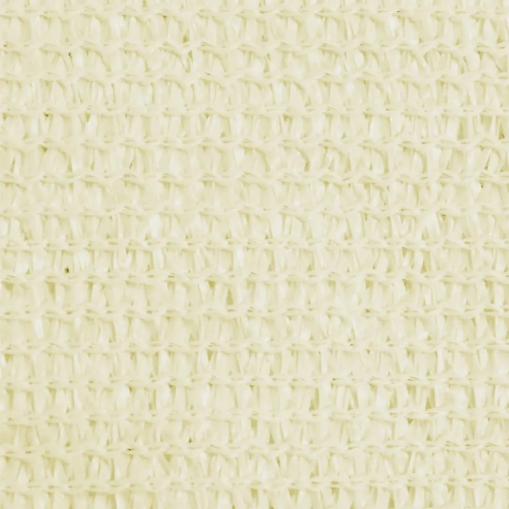 krémszínű HDPE napvitorla 160 g/m² 2,5 x 3 m