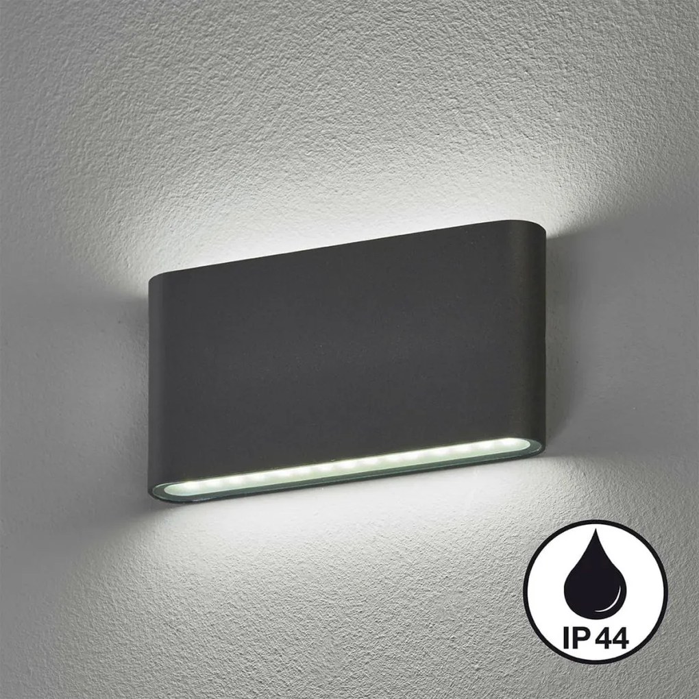FISCHER&HONSEL 30557 SCONE Modern Kültéri Fali Lámpa Bézs, Fekete, Szürke LED IP44