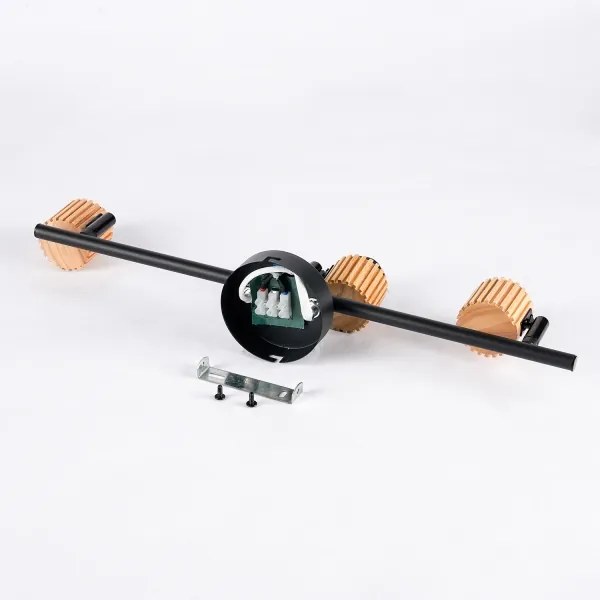 Brilagi - BASKLITE spotlámpa 3xE27/15W/230V fa/fekete