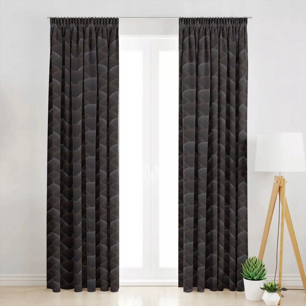 Kész Függöny Velvet Szalaggal 001/400130, 145X240