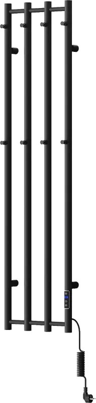 Mexen Pino, elektromos fűtőelem törülközőtartóval 1405x347 mm, 250 W, fekete, W301-1405-347-00-70