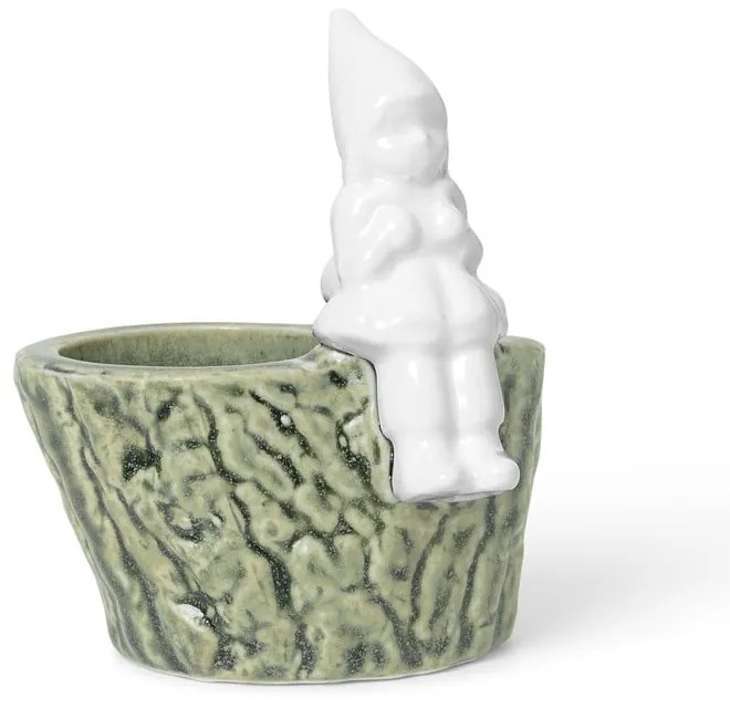 Christmas Tales karácsonyi porcelán és agyagkerámia gyertyatartó, hosszúság 8,5 cm - Kähler Design