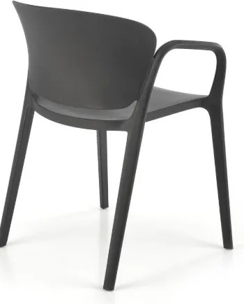 K-491 karfás kerti szék fekete