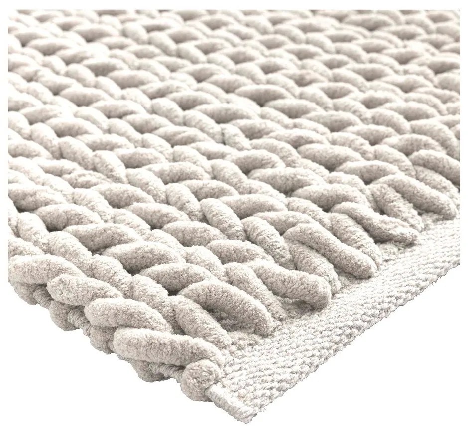 Krémszínű fürdőszobai kilépő 50x80 cm Ariel – douceur d'intérieur