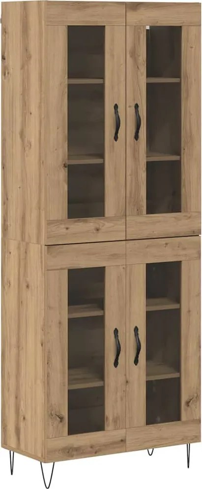 vidaXL Magasfiú Artisan tölgy 69,5 x 34 x 180 cm Faanyag