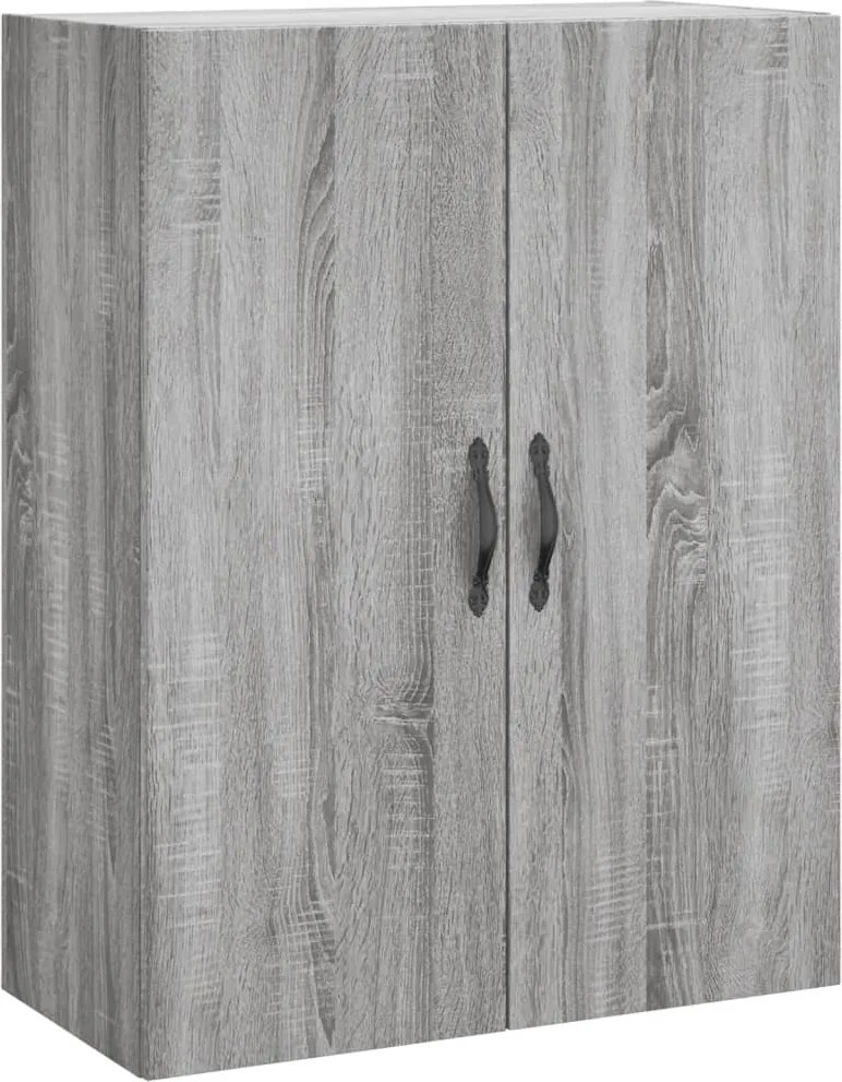 vidaXL szürke sonoma szerelt fa fali szekrény 69,5 x 34 x 90 cm