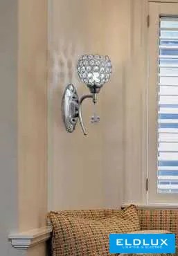 UNIVERSO Fali lámpa 1-karos 1xG9 Max.60W D170x280mm IP20 Króm