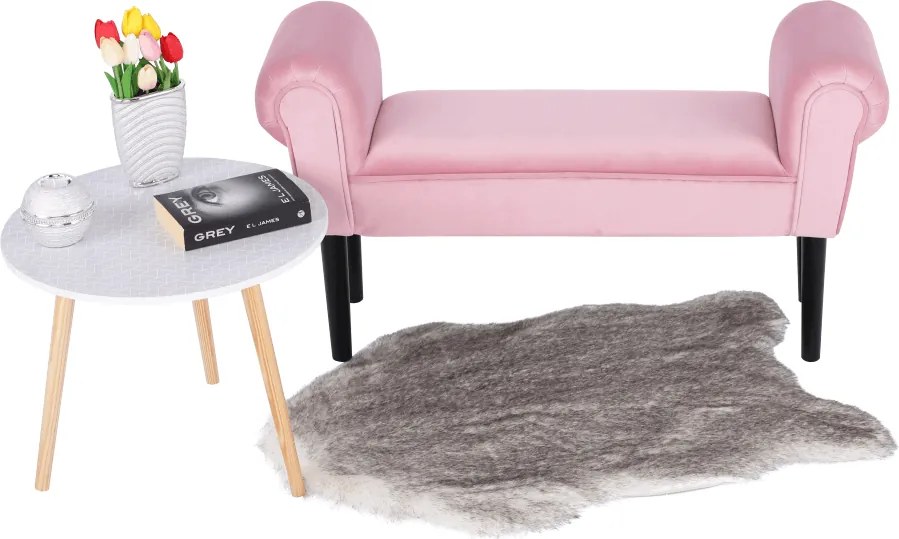 Lóca, Velvet szövet, vén rózsaszín/fekete, BURDA