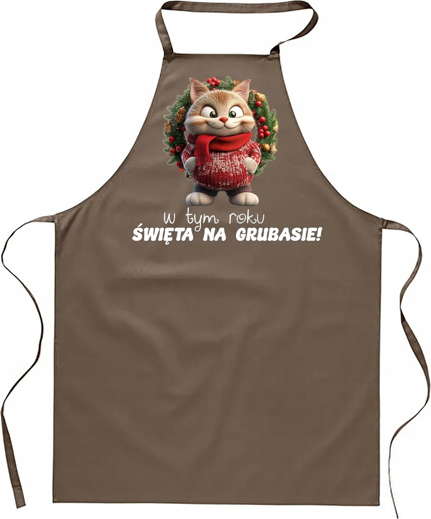 Konyhai Kötény Női férfi karácsonyi pamut nyomott mintás vicces