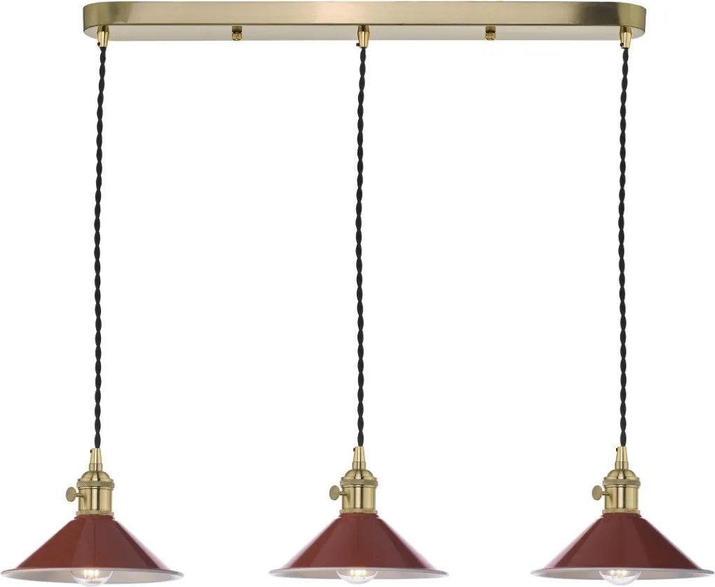 Dar Lighting Hadano HAD3640-08 Függőlámpa 3x40w/e14 ip20