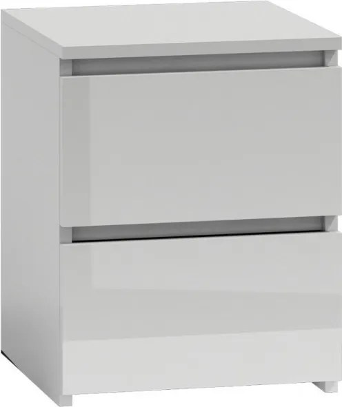 M2 éjjeliszekrény, fényes fehér
