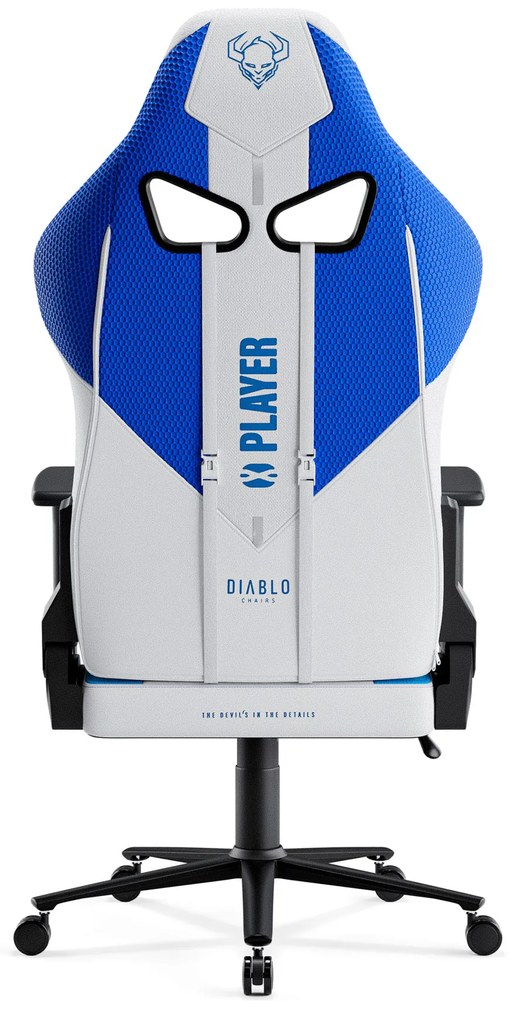 Diablo X-Player 2.0 szövet gamer szék Átlagos méret: frost white / fehér