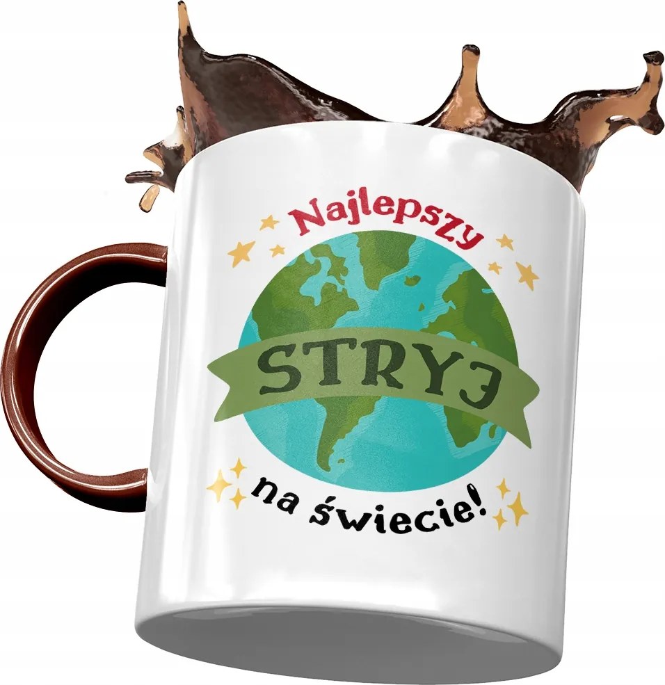 Bordó Bögre Bácsinak Születésnapra Ajándék Nyomtatott Fotóval