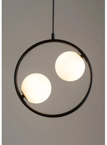 Csillár zsinóron AQUA 2xG9/12W/230V fekete