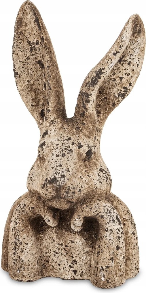 Húsvéti figura nyuszi dekoráció szürke barna fej