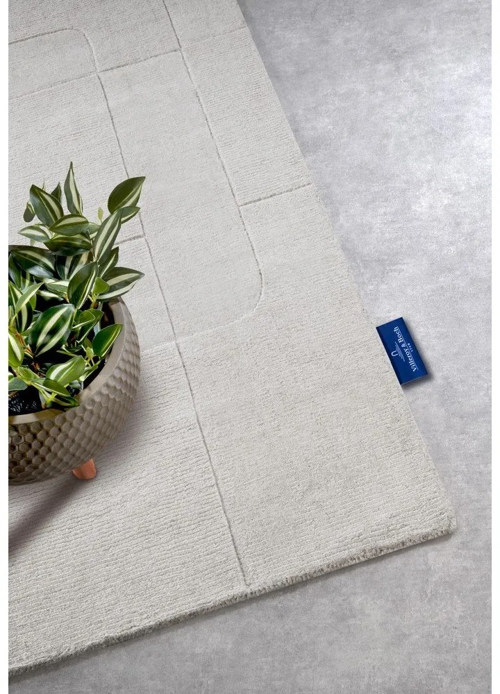 Krémszínű kézi szövésű gyapjú futószőnyeg 80x250 cm Charlotte – Villeroy&amp;Boch