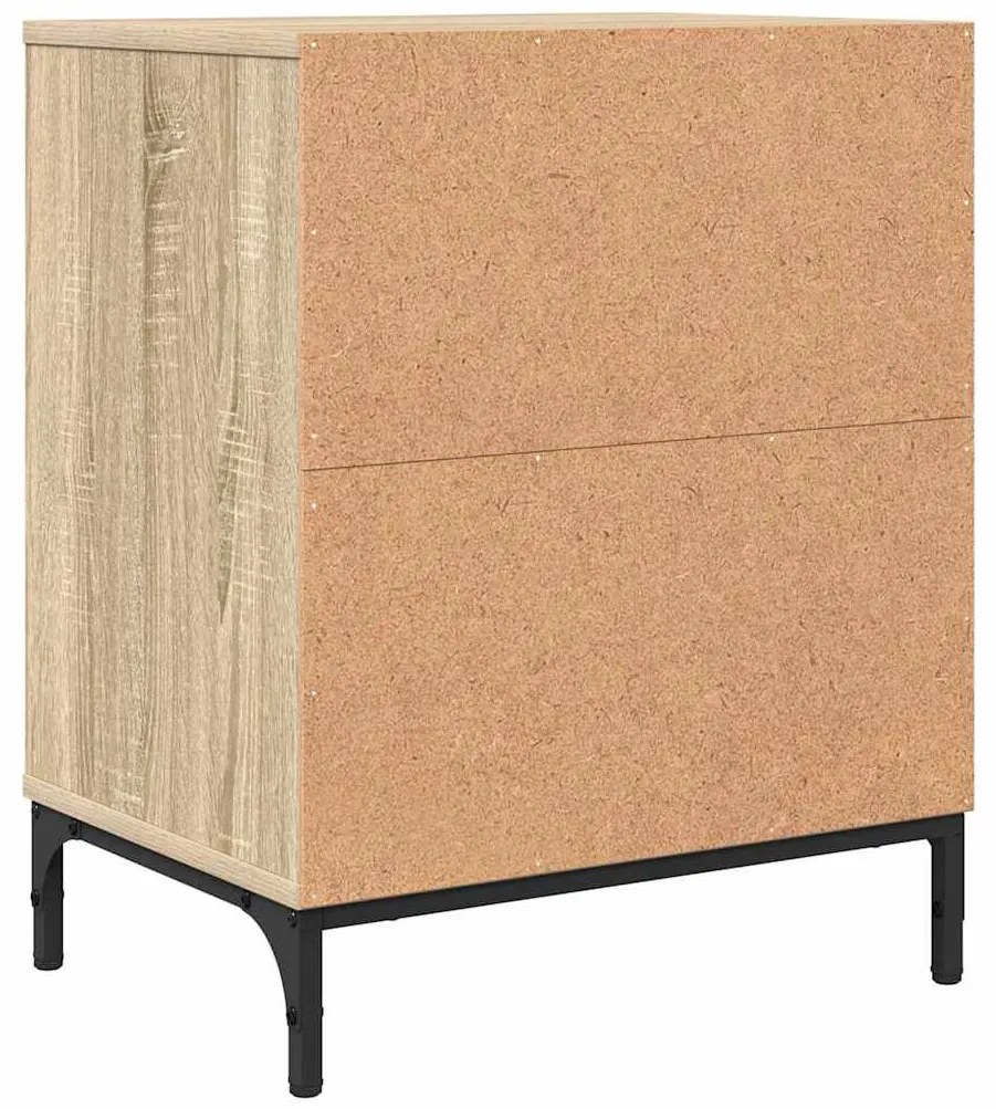 Éjjeliszekrények 2 pcs sonoma tölgy 49 x 36 x 61 cm Faanyag