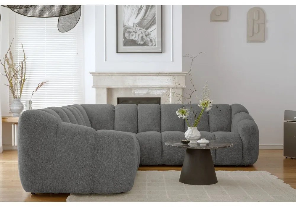 Szürke sarokkanapé Shell – Miuform