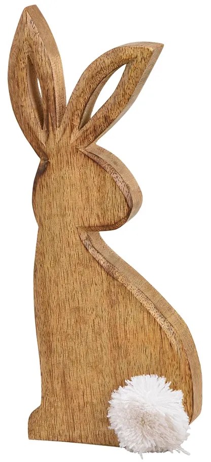 Mangófából készült húsvéti nyúl BUNNY POM - több méretben Méret: S