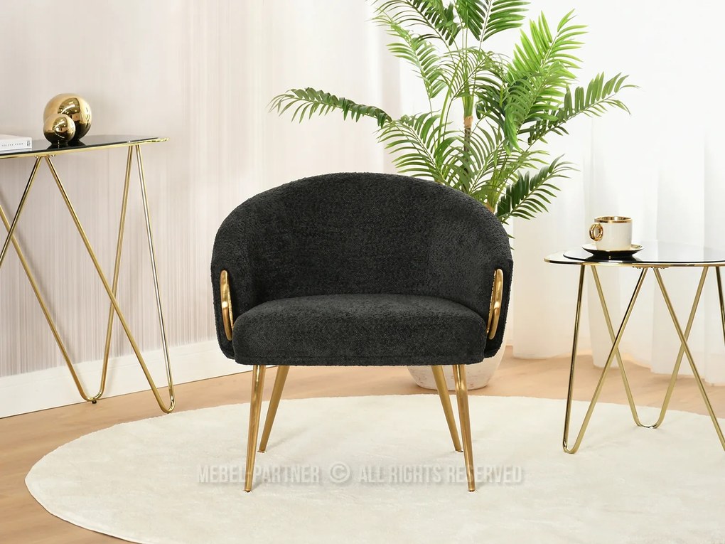Fotel Carma F (fekete + arany). 1109980
