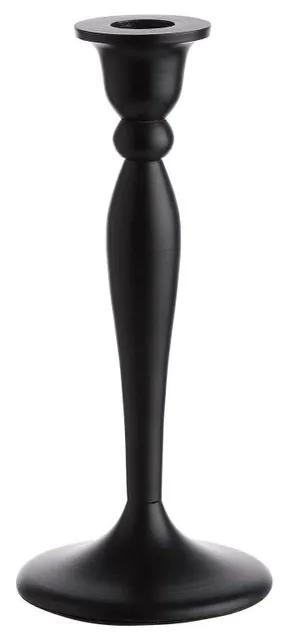 BLACKLIGHT gyertyatartó, fekete 18cm