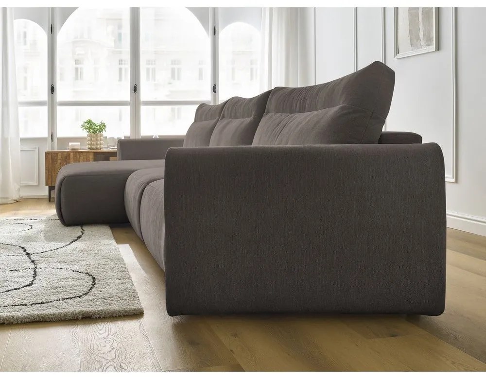 Barna sarokkanapé Aden – Bobochic Paris