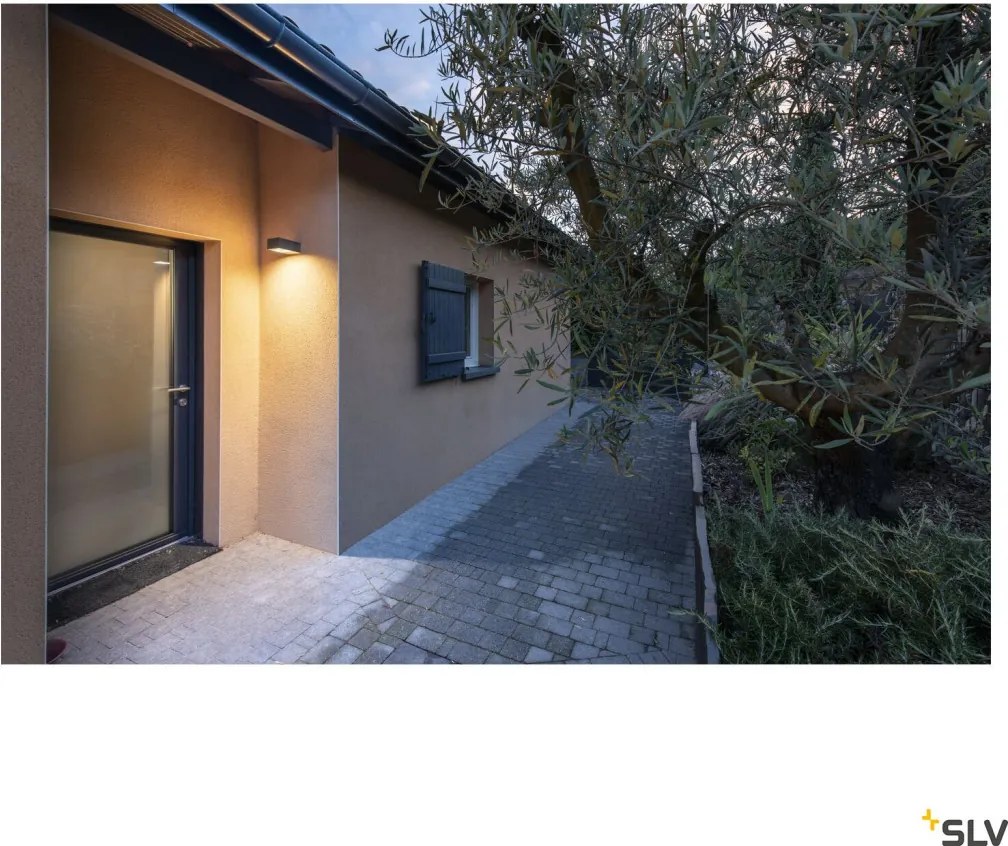SLV 1004747 ESKINA Modern Kültéri Fali Lámpa Antracit LED IP65