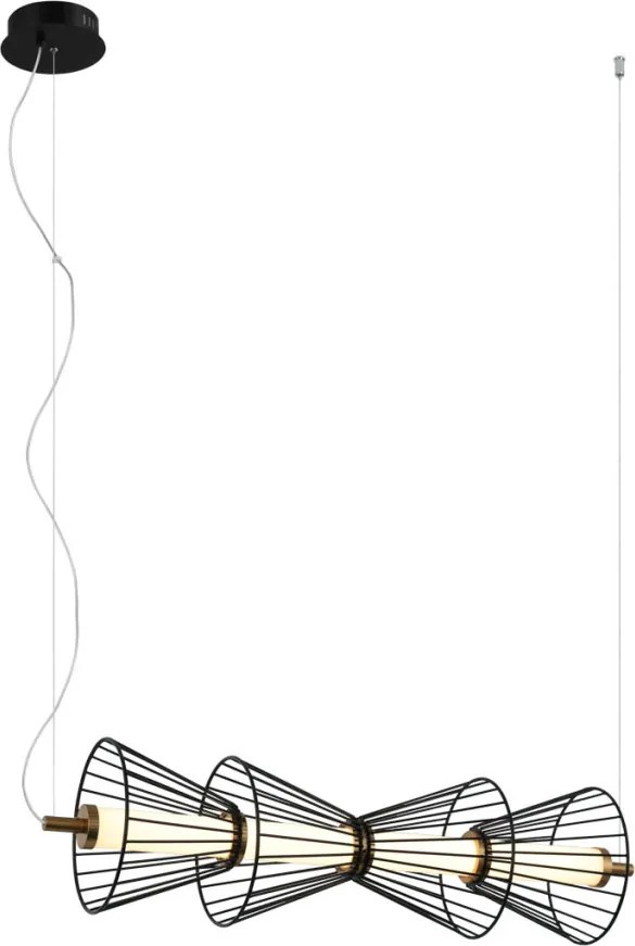 ITALUX PND-63849-4-BK SANKE Modern Led Függesztett Lámpa LED IP20